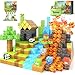 Toylogy Magnetic BlocksBuild Mine Magnet World Dinosaur Panda Toys Kids Games Toddler STEM Educational Sensory Dino Toys for Kids 35 57 Birthday Gifts for 3 4 5 6 7 8 Year Old Boys and Girls - Image 3