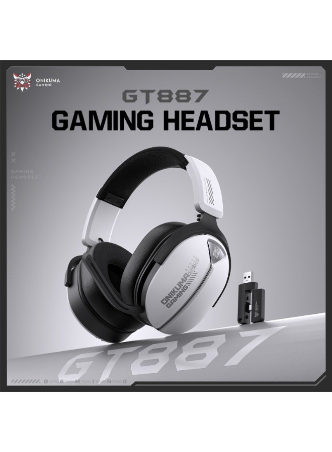 onikuma GT887 Wireless Gaming Headset 2.4G USB/Wireless/Wired Connection for PS4/PS5 XBOX SWITCH WIN10/11 - Image 3