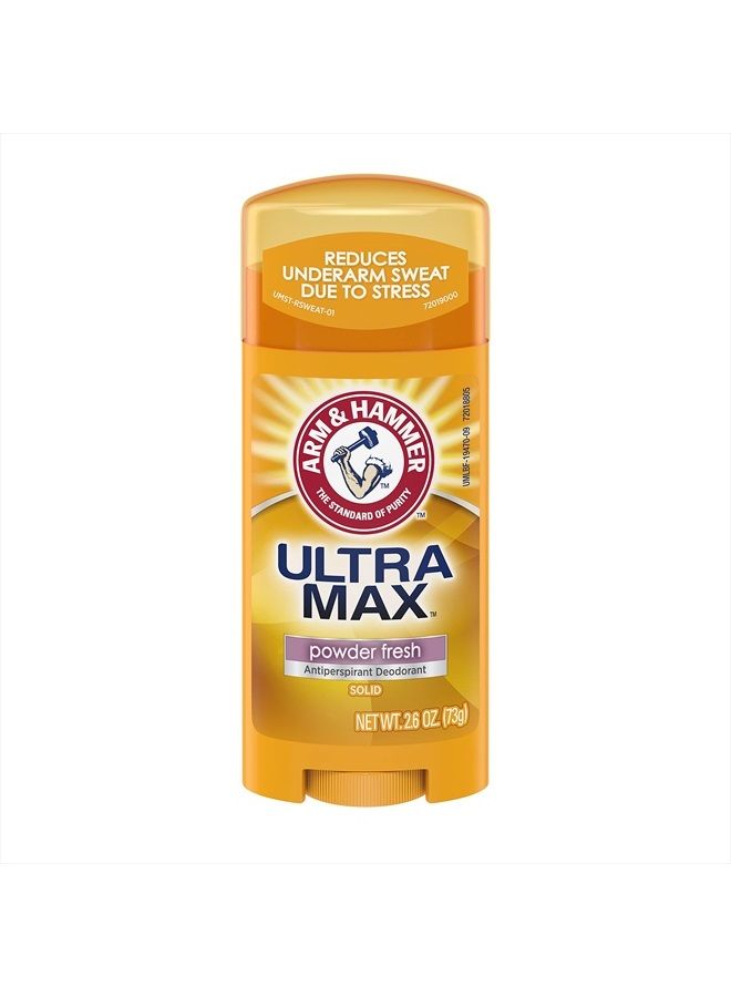 ARM & HAMMER ULTRAMAX Anti-Perspirant Deodorant Solid Powder Fresh, 2.6 Ounce (Pack of 12) - Image 2