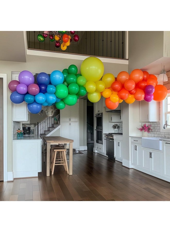 RUBFAC 110 Pack Rainbow Balloons, 12 Inch Assorted Colors Latex Colorful Balloons for Birthday Party Graduation Anniversary Baby Shower Wedding Decorations - Image 3