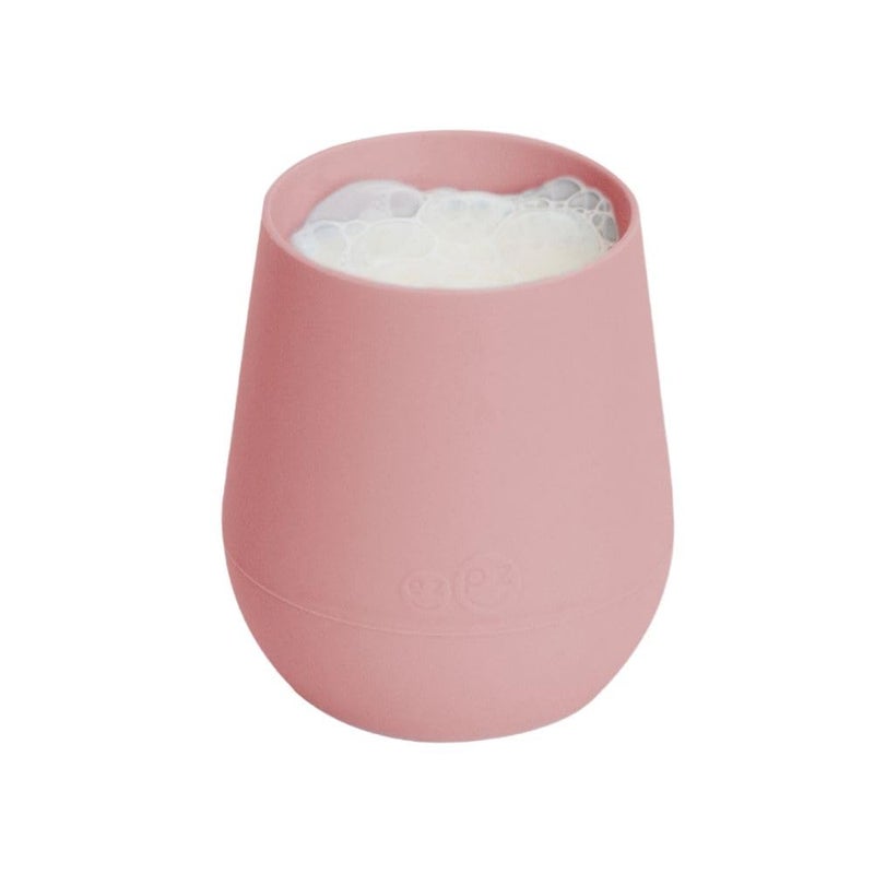 ezpz Tiny Cup (Blush) - 4 months+ - 100% Silicone Training Cup for Infants - Designed by a Pediatric Feeding Specialist - Baby-Led Weaning Essentials & Baby Gifts - Image 4
