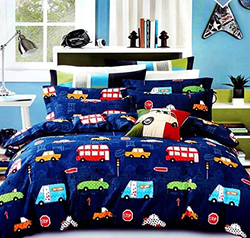 Blenzza Deco™ Glace Cotton Single Bed Reversable Babies & Kids Comforter/Dohar/Quilt,(Traffic) 200 GSM(Size-60x90 Inches) - Image 1