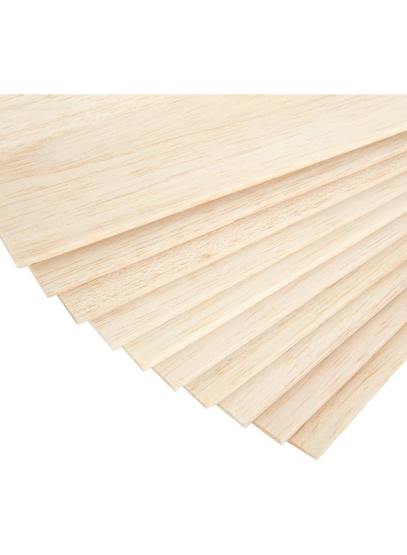 SLASA 12PCS Balsa Wood Sheets – 300x210x3MM A4 Size Wood Boards for Arts & Crafts, School Projects, DIY Models and Decorations - Image 5