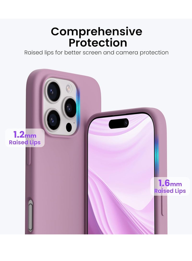 ELTRAZONE Premium Soft Liquid Silicone Case for iPhone 16 Pro – Silky Soft Touch Full-Body Protective Bumper (Black Currant) - Image 4