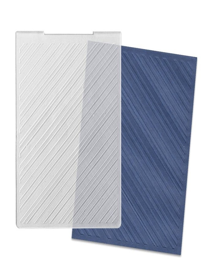 ALIBBON Diagonal Stripe Plastic Embossing Folders for Card Making, Stripe Background Embossing Folders for DIY Scrapbooking, Stripe Pattern Template Folders for Paper Craft Photo Album Decorations - Image 1