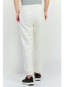 Fudo Men Regular Fit Brand Logo Jogger Pants, Cream  - Image 2