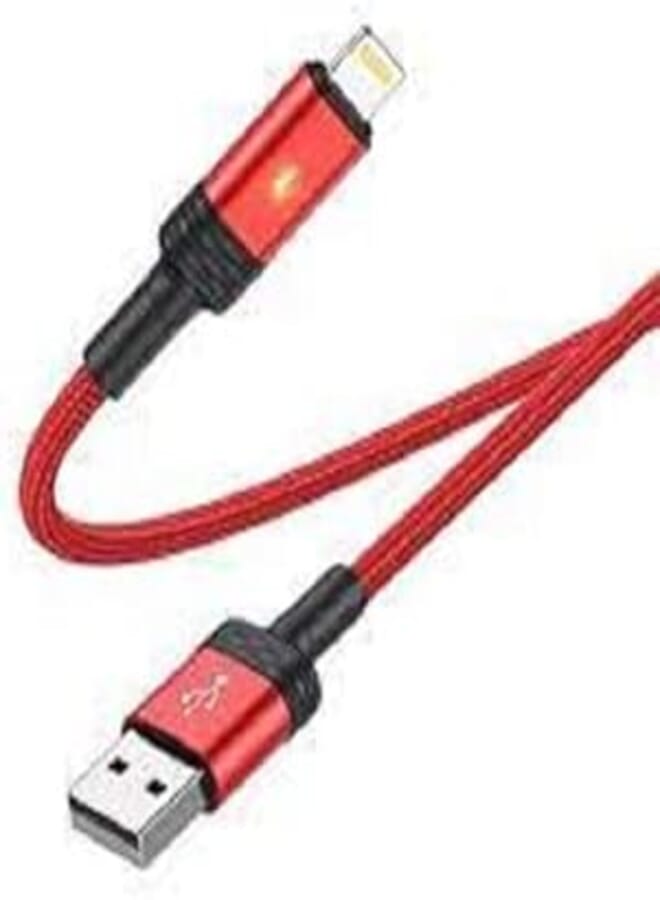 BOROFONE BU30 Lynk smart power off charging data cable for Micro - Red