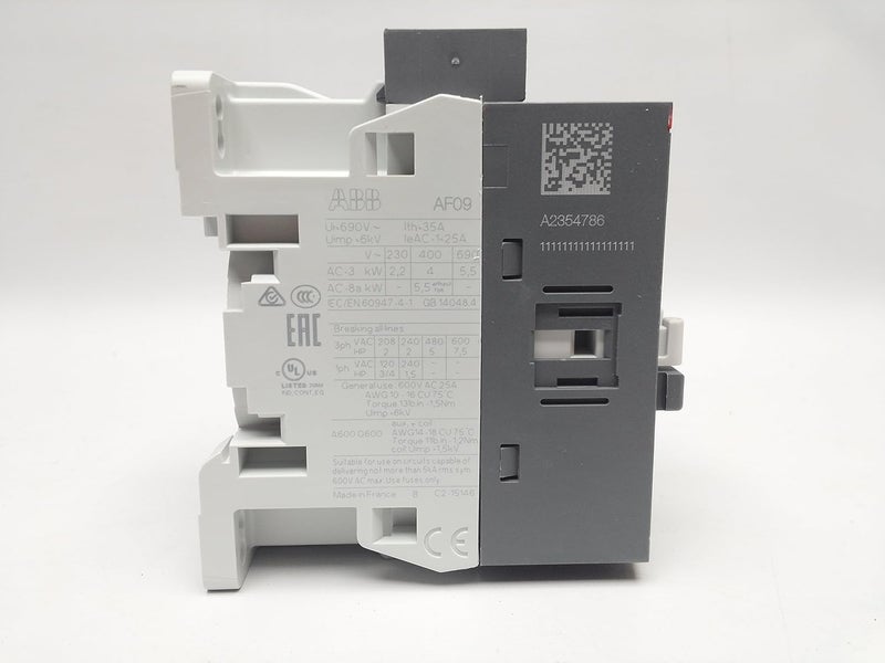 ABB AF09-30-10-13 IEC Magnetic Contactor,120VAC,10A,1NO,3P - Image 4