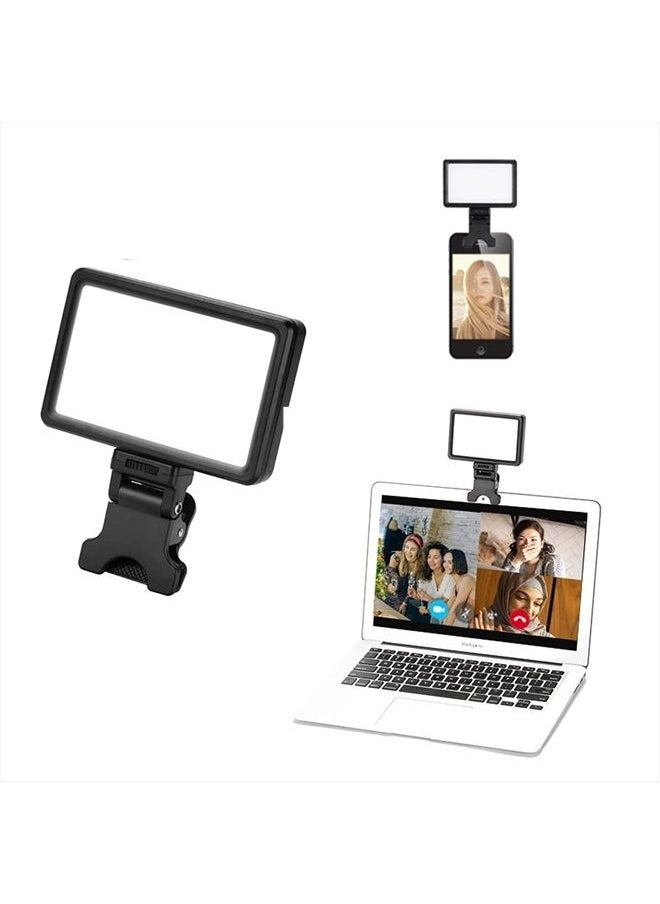 King Ma Portable Selfie Light, 3 Models Phone Light LED Video Clip Light Rechargeable Streaming Filming Light for TikTok Live Streaming, Video Conference Lighting, YouTube, Zoom Meetings, Makeup  - Image 1