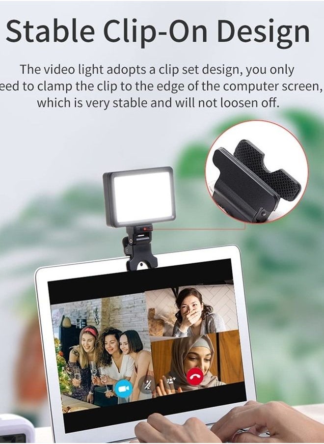 King Ma Portable Selfie Light, 3 Models Phone Light LED Video Clip Light Rechargeable Streaming Filming Light for TikTok Live Streaming, Video Conference Lighting, YouTube, Zoom Meetings, Makeup  - Image 2