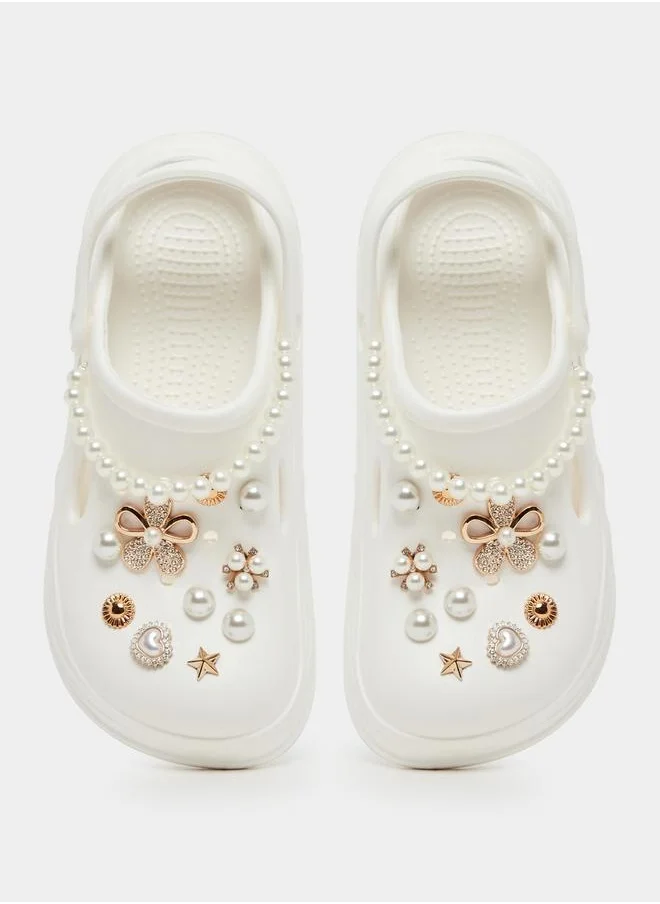 ستايلي Embellished Clogs with Backstrap
