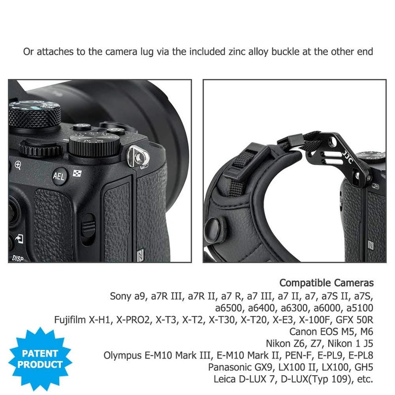 Kiorafoto Mirrorless Camera Hand Grip Strap for Leica Q3 43 Canon EOS R8 R6 Mark II R10 R7 R3 R5 C R6 R RP M50 II for Nikon Z50II Zf Z f Z8 Z30 Z fc Z6 Z7 II Z50 for Fuji XS20 XT5 XH2S XT4 S5II S1R Olympus OM-5 - Image 4