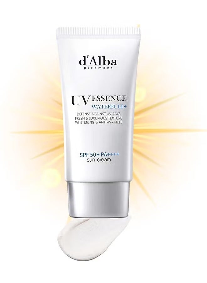 واقي شمسي من جوهر الماء ، العناية بالبشرة النباتية ، واقي شمسي خفيف الوزن مع طيف واسع SPF 50 + ، لامع ، آمن لجميع أنواع البشرة ، العناية بالبشرة الكورية