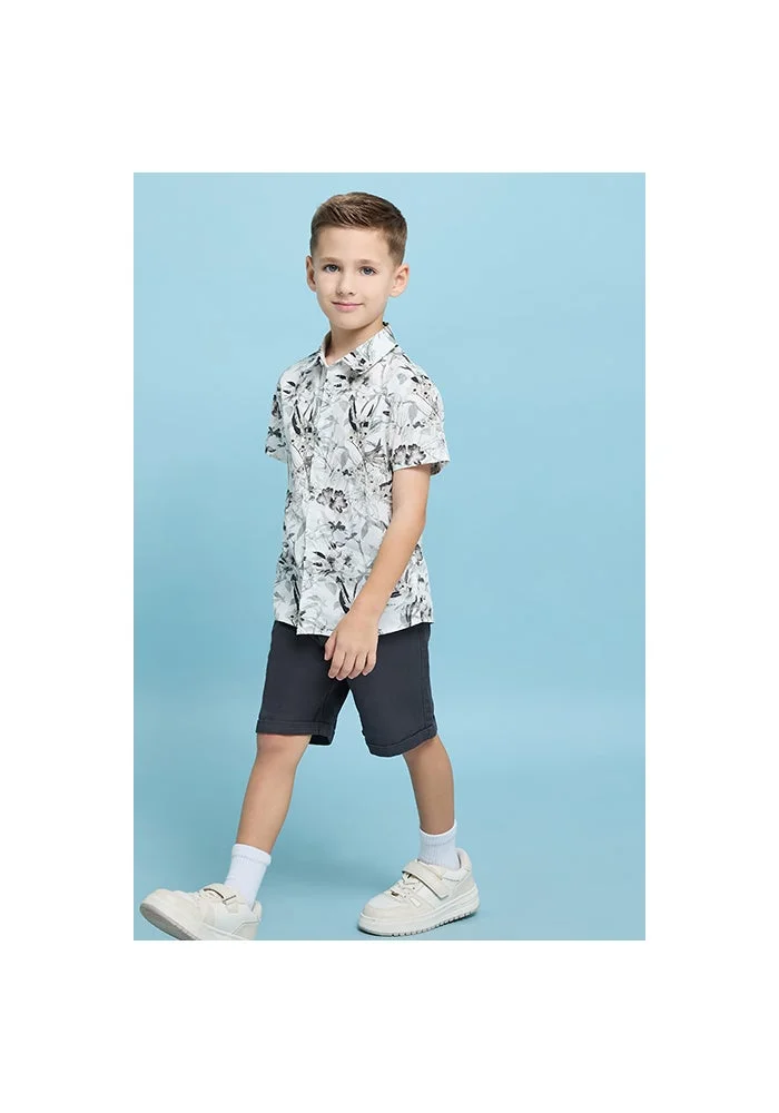 أر أند بي Patterned Shirt and Shorts Set