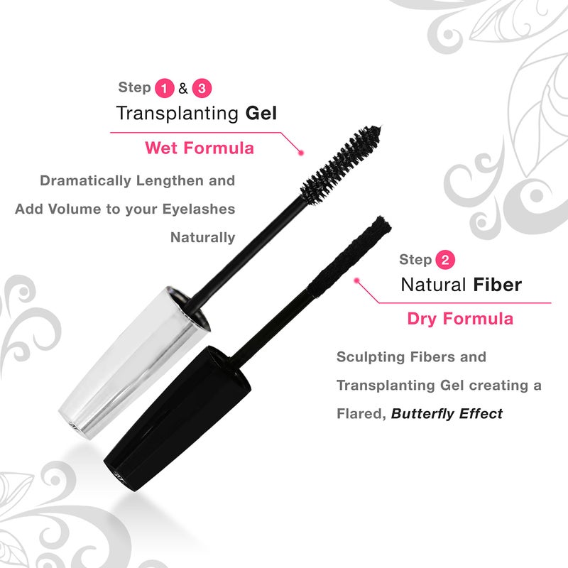 Lagure 400x Silk Fiber Lash Mascara - Best for Thickening & Lengthening Eyelashes - Premium Quality, Last All Day, Waterproof, Smudge proof, Hypoallergenic - Includes Carry Case - Image 5
