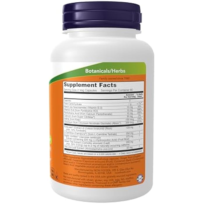 now Supplements, Diet Support with ForsLean® (Coleus forskohlii), 120 Veg Capsules - Image 2