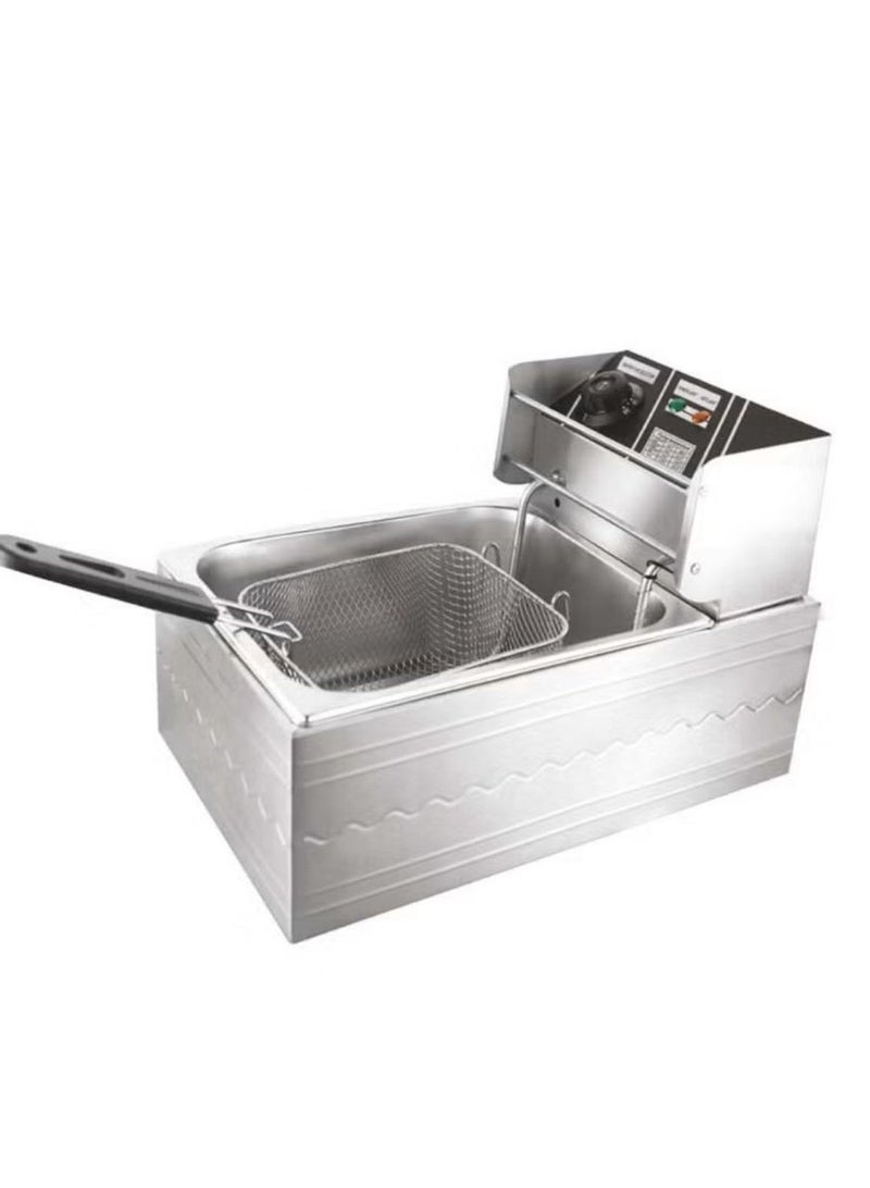 Denx 6 liter 2500 watt electric oil can with lid - Image 1