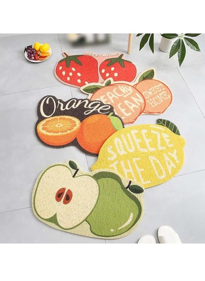 Spaceshoop Door Mat, Mud Remover, Anti-Slip, Entrance Mat, Large, Outdoor, Indoor, Entrance Mat, Commercial Use, Home Floor Mat, Washable, Dust Mite Resistant (40 x 60 cm) (Strawberry)  - Image 2