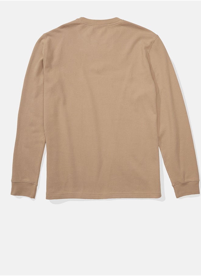 American Eagle - AE Long-Sleeve Thermal T-Shirt - Image 1