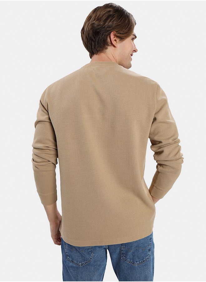 American Eagle - AE Long-Sleeve Thermal T-Shirt - Image 1