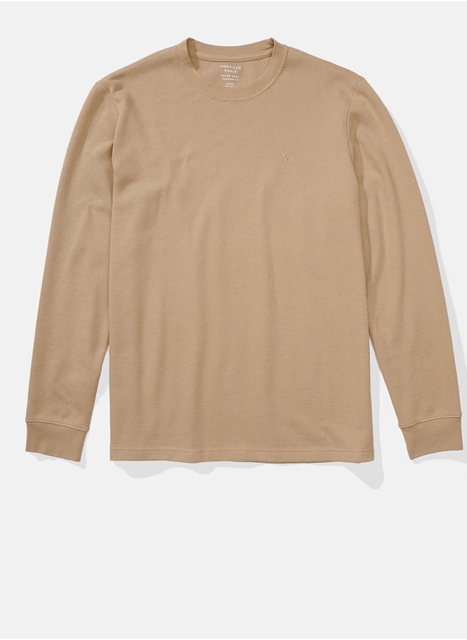 American Eagle - AE Long-Sleeve Thermal T-Shirt - Image 1