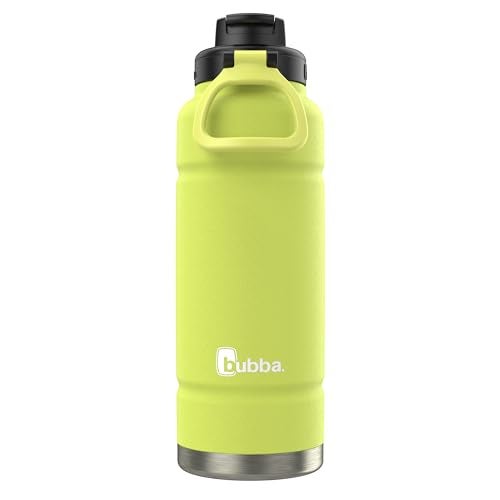 bubba Trailblazer Insulated Stainless Steel Water Bottle with Straw Lid, 40oz, Limelight Powder Coat - Image 2