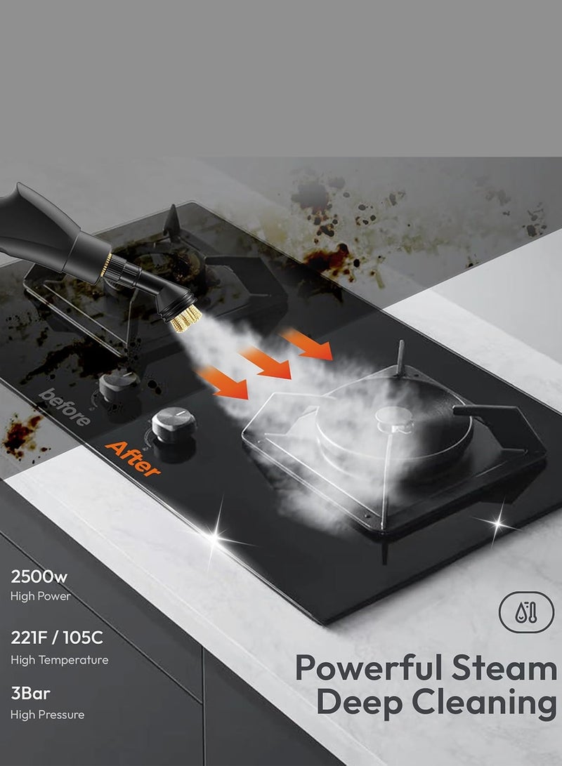 تشابي لاين  جهاز بخار يدوي CHAPPELINE BR02 مع ضغط عالٍ لتنظيف المنزل والسيارة والشقوق والمطبخ والحمام والبلاط - أبيض - Image 5