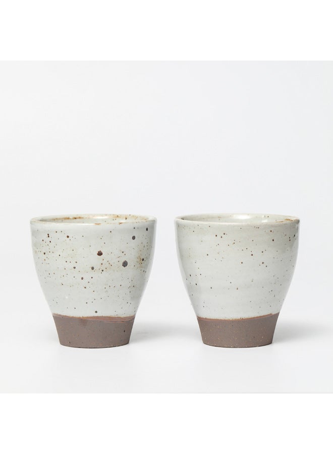 Jingdezhen Handmade Water Cup Green Glaze Tea Cup Zen Hand Cup Jingdezhen Ceramic Water Cup Personalized Couple Hand Cup-Color:Hand-painted Lotus Men's Cup-Capacity:201-300ml  - Image 3
