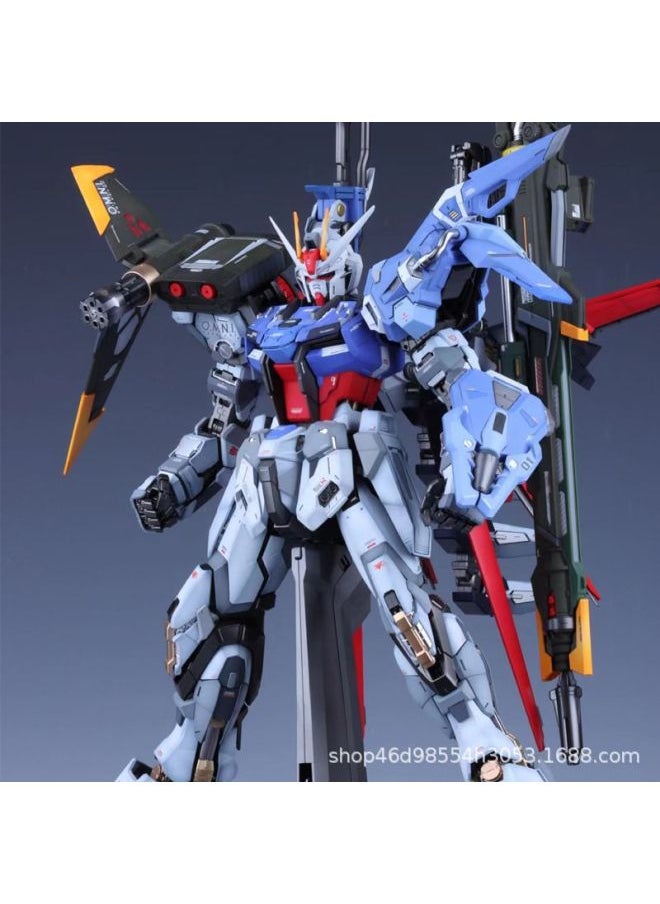 Generic - Domestic Gundam Model Hand-made Assembled Toys MG1/100 Free 2.0 HG1/144 Unicorn Funding Banshee-Color:621 Perfect Attack - Image 1