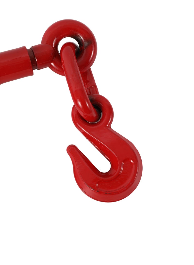 LAWAZIM Heavy Duty Ratcheting Load Binder with Hooks, 3/8 - 5/16 inch - Image 3