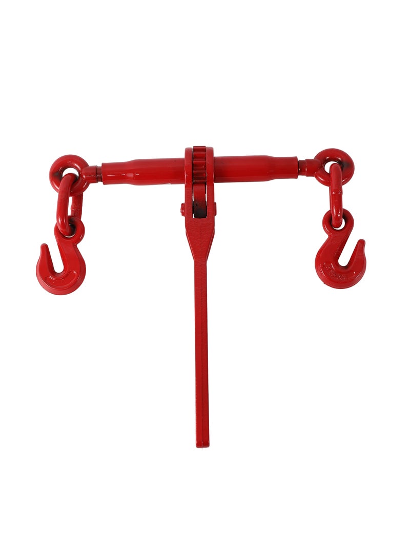 LAWAZIM Heavy Duty Ratcheting Load Binder with Hooks, 3/8 - 5/16 inch - Image 2