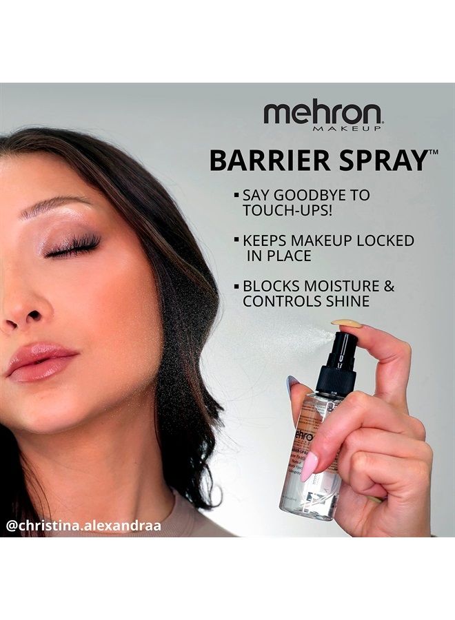 mehron Makeup Barrier Spray | Setting Spray for Makeup | Makeup Setting Spray for Face 9 fl oz (266 ml) - Image 1