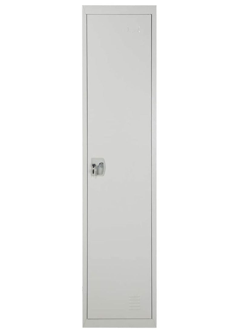 SULSHA - Single Door Metal Steel Locker Steel Cabinet With Key Grey - Image 1