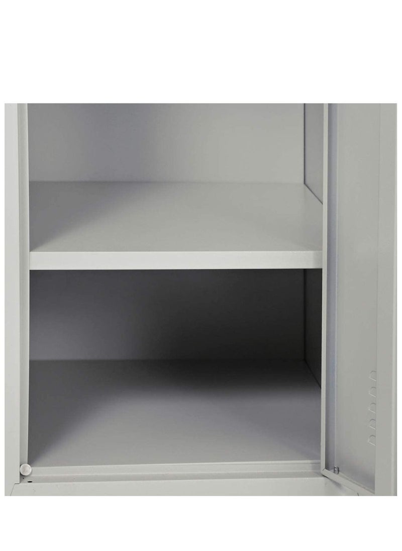 SULSHA - Single Door Metal Steel Locker Steel Cabinet With Key Grey - Image 1