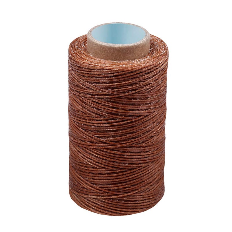 Butuze 284 Yards Waxed Thread, 210D Heavy Duty Wax Upholstery Thread for Leather Sewing, 0.8mm Flat Waxed String for Bookbinding/Shoe Repairing/Leather Projects - Image 1