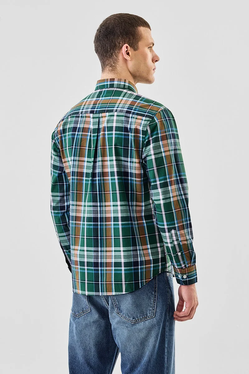 SNITCH Regular Fit 100% Cotton Plaid Shirt
