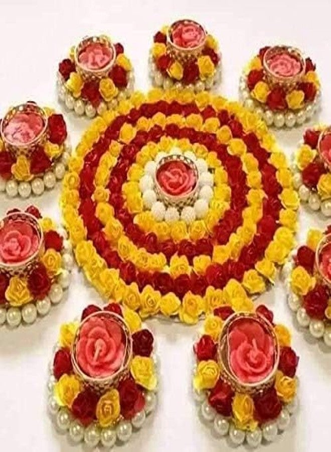 AGAAS ENTERPRISES Decorative Diya Corporate Gift, Diwali Gift Diya,Deepak, Candles, New Year Gift, Home Decoration Light Diya Set of 9 - Image 1