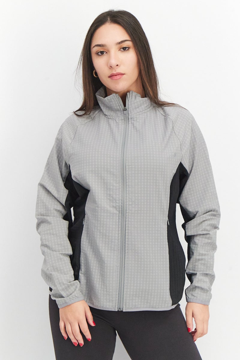 Hurley Women Sportswear Fit Long Sleeve Training Jacket, Grey - Image 1