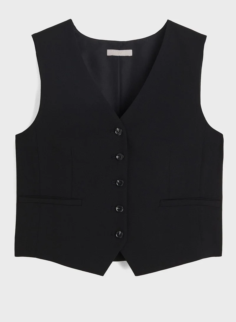 H&M Button Detail Waist Coat