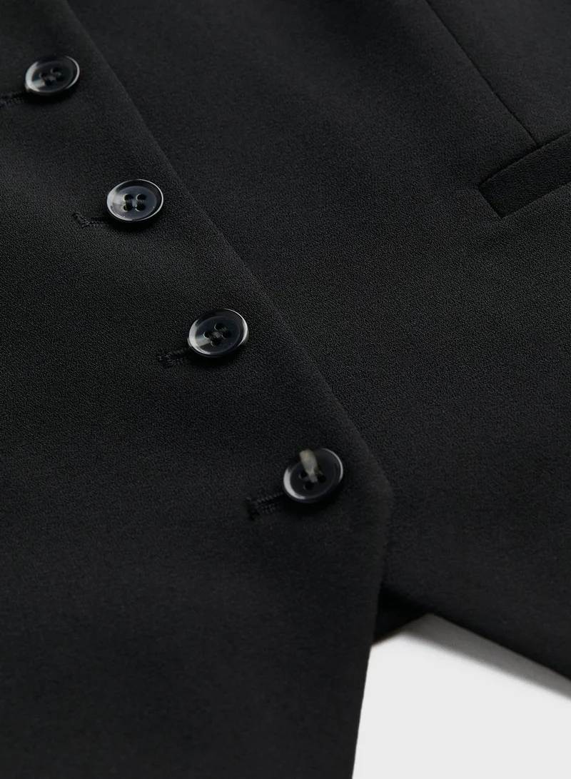 H&M Button Detail Waist Coat