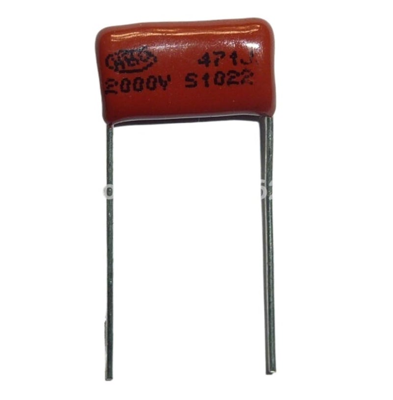 مكثف CBB81 ميتاليزد بولي بروبيلين فيلم 471J 2000 فولت 470 بيكوفاراد 20 قطعة - Image 1