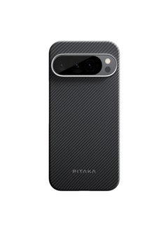 PITAKA PITAKA PItaka Google Pixel 9 Series Case, Slim & Light Pixel Fold Case MagSafe, Aramid Fiber Made [MagEZ Case 5 - Fusion Weaving Black/Grey] (Pixel 9 Pro Fold)  - Image 3