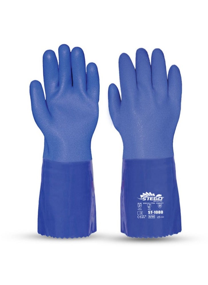 Stego - Stego Chemical And Liquid Protection Multipurpose Gloves - OPTICHEM GRIP ST-1080 - Image 1