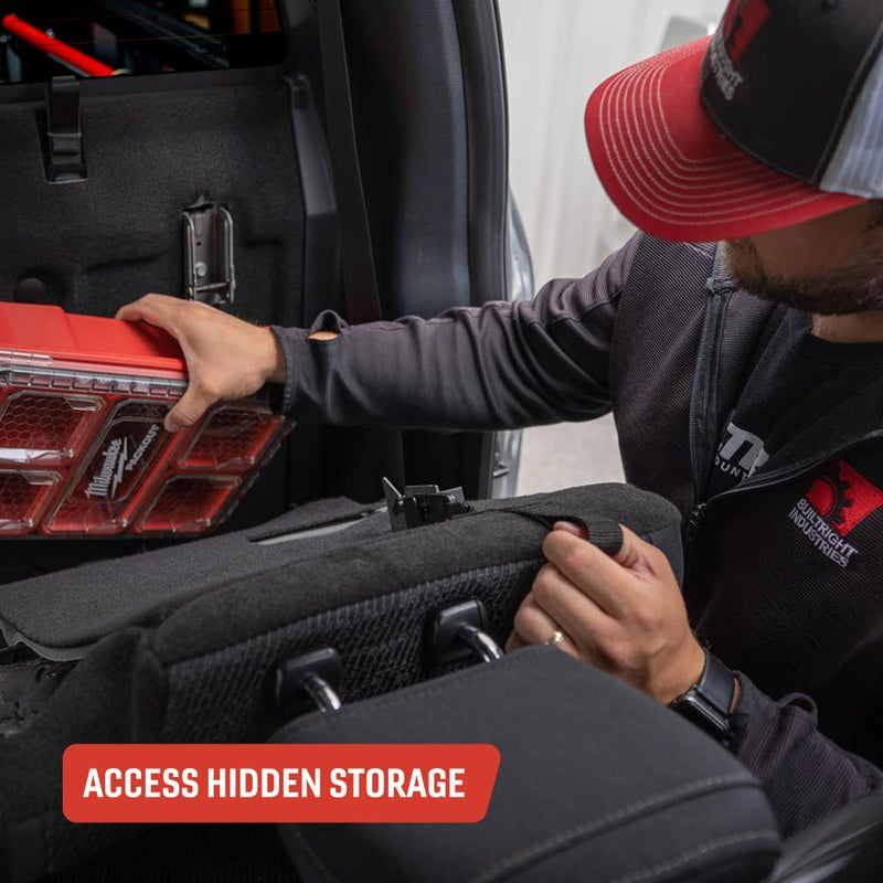 BuiltRight Industries إصدار مقعد خلفي من BuiltRight Industries لسيارات فورد F-150 و F-250 و F-350 و F-450 و Raptor من 2009 إلى 2025 - SuperCab و SuperCrew - الأصلي، صنع في الولايات المتحدة - Image 5