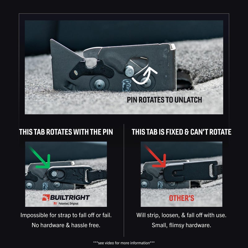 BuiltRight Industries إصدار مقعد خلفي من BuiltRight Industries لسيارات فورد F-150 و F-250 و F-350 و F-450 و Raptor من 2009 إلى 2025 - SuperCab و SuperCrew - الأصلي، صنع في الولايات المتحدة - Image 2