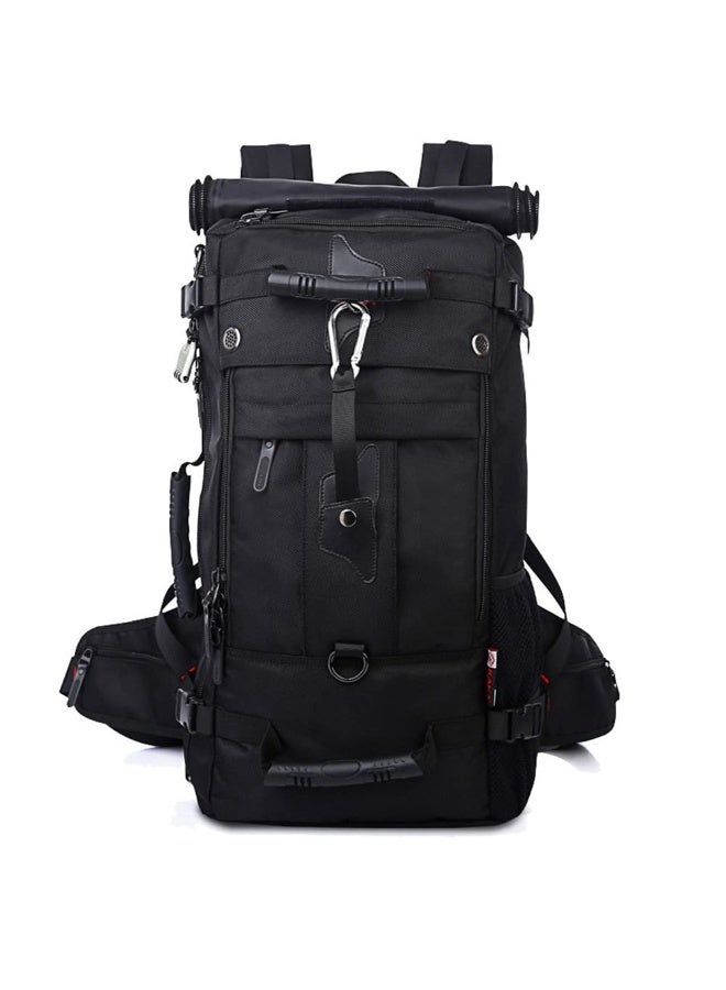 Large Capacity Multifunctional oxford waterproof Flight-Approved travel backpack Utility Mountaineering outdoor sport bag Classic Laptop Backpack Hiking & Camping Dayback for Unisex (Black) - Image 1
