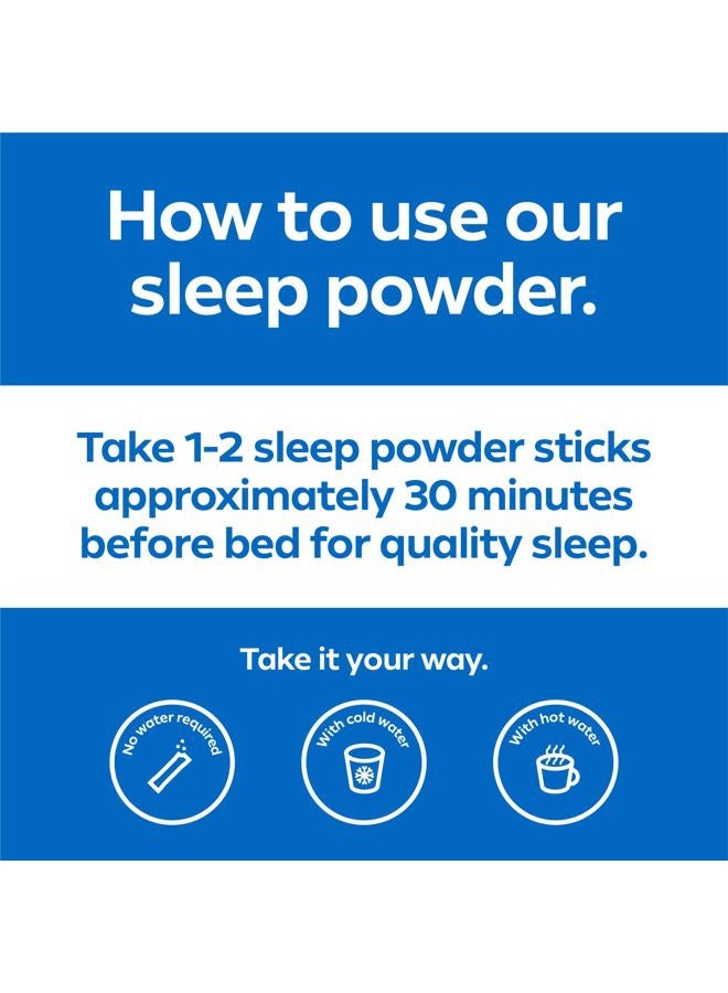 Dream Water Sleep Aid Powder; Melatonin 5mg, GABA, 5-HTP; Natural Flavors; Helps You to Fall Asleep, Fast, and Wake Refreshed; Snoozeberry, 30-Count - Image 5
