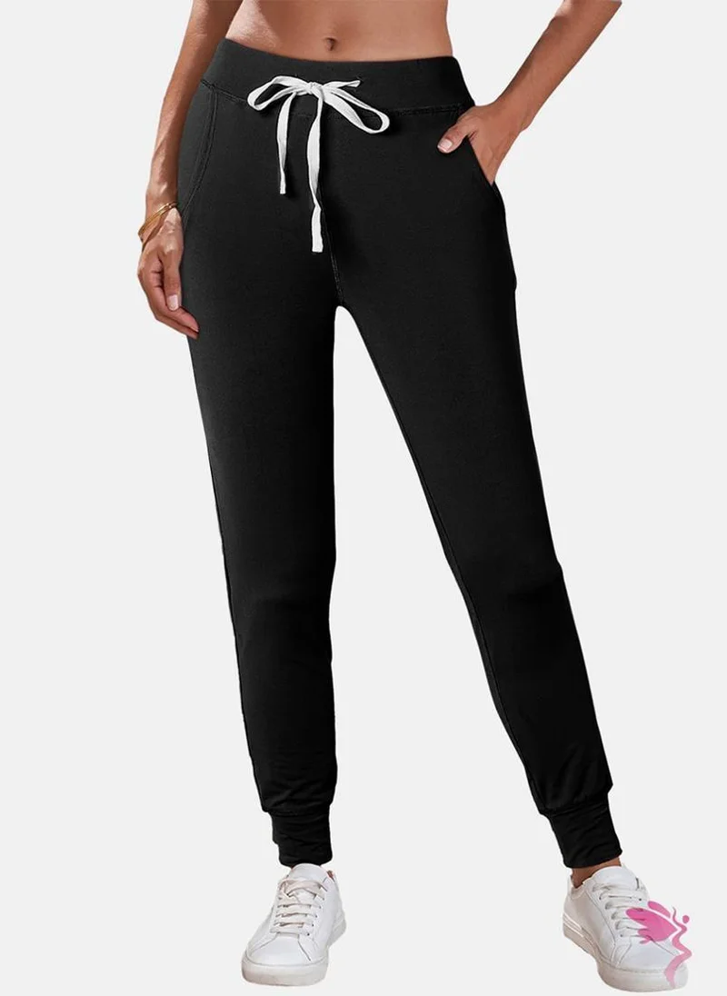 يونيكي Black Plain Jogger Trouser