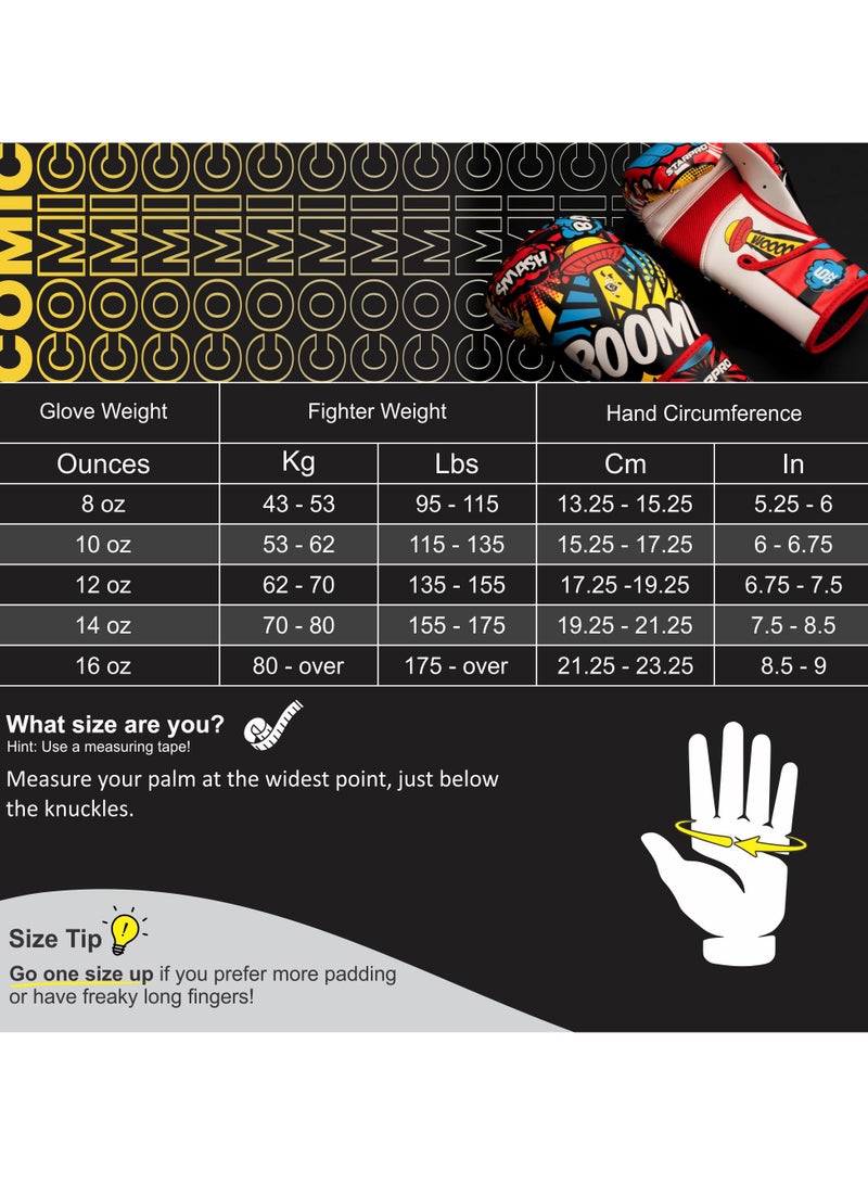 Starpro Kids Boxing Gloves | Comic Book-Themed Punching Gloves for Fun & Safe Training | Durable, Comfortable, Ideal for Beginners - Image 2