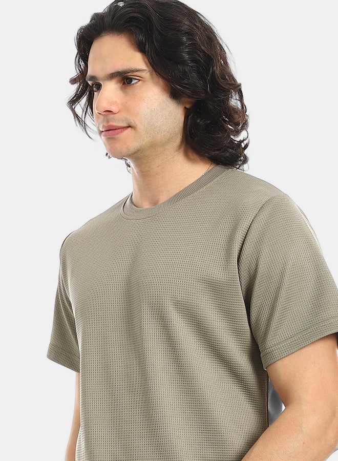 Red Circle Short Sleeves Slip On T-Shirt and Pants Set  - Image 4